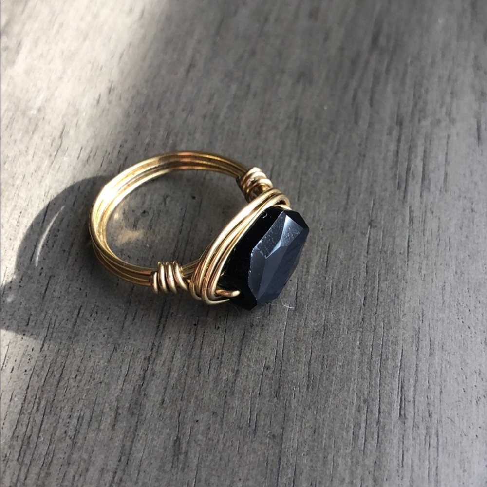 Handmade wire wrap ring